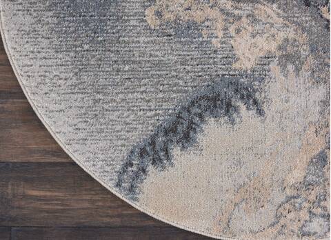 Nourison Maxell Grey Round 310 X 310 Area Rug 805-113881 Image 1