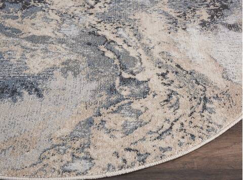 Nourison Maxell Grey Round 310 X 310 Area Rug 805-113881 Image 4