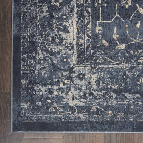 Nourison Malta Blue 710 X 1010 Area Rug 805-113915 Image 1