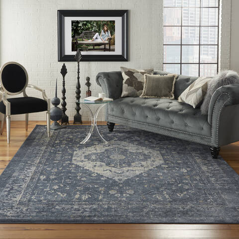 Nourison Malta Blue 710 X 1010 Area Rug 805-113915 Image 3