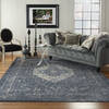 Nourison Malta Blue 710 X 1010 Area Rug  805-113915 Thumb 3