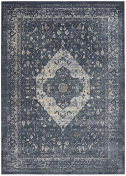 Nourison Malta Blue Rectangle 9x12 ft Polypropylene Carpet 113916