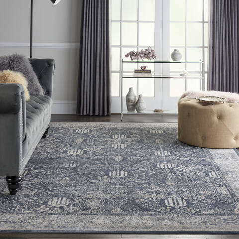 Nourison Malta Blue 710 X 1010 Area Rug 805-113919 Image 3