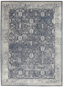 Nourison Malta Blue Rectangle 8x11 ft Polypropylene Carpet 113919
