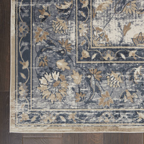 Nourison Malta Blue 710 X 1010 Area Rug 805-113921 Image 1