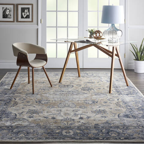 Nourison Malta Blue 710 X 1010 Area Rug 805-113921 Image 3