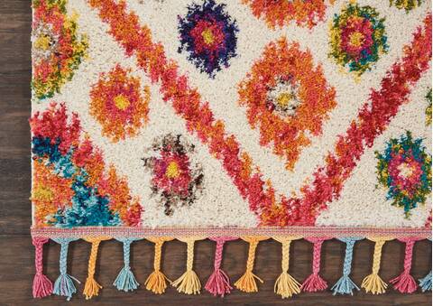 Nourison Moroccan Casbah Beige 67 X 96 Area Rug 805-113943 Image 1