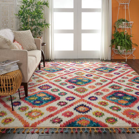 Nourison Moroccan Casbah Beige 67 X 96 Area Rug 805-113943 Image 4