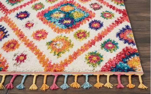 Nourison Moroccan Casbah Beige 67 X 96 Area Rug 805-113943 Image 5