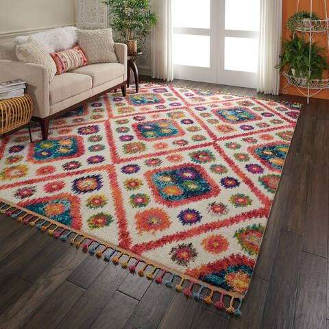 Nourison Moroccan Casbah Beige 67 X 96 Area Rug 805-113943 Image 6