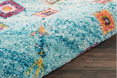 Nourison Moroccan Casbah Blue Runner 22 X 60 Area Rug 805-113947 Image 2