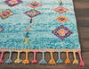 Nourison Moroccan Casbah Blue Runner 22 X 60 Area Rug 805-113947 Thumb 4