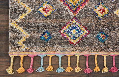 Nourison Moroccan Casbah Grey Runner 23 X 80 Area Rug 805-113977 Image 1