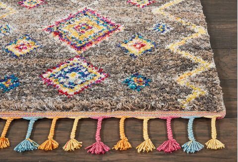 Nourison Moroccan Casbah Grey Runner 23 X 80 Area Rug 805-113977 Image 4