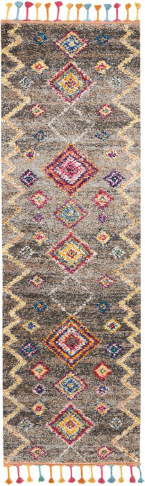 Nourison Moroccan Casbah Grey Runner 23 X 80 Area Rug 805-113977 Image 0