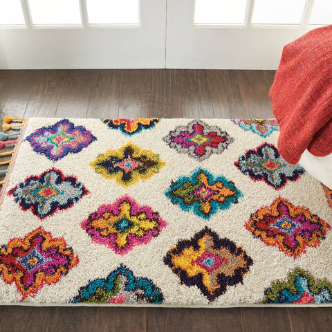 Nourison Moroccan Casbah Beige 22 X 40 Area Rug 805-113980 Image 3