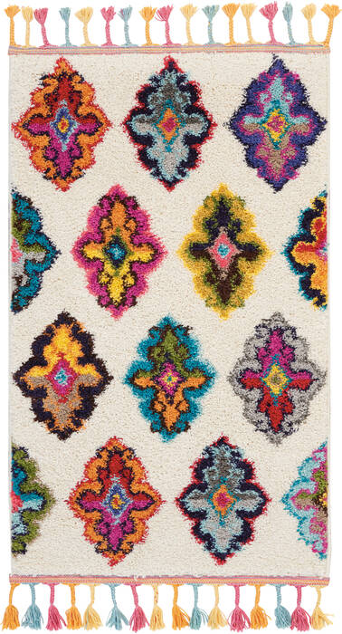 Nourison Moroccan Casbah Beige 22 X 40 Area Rug 805-113980 Image 0