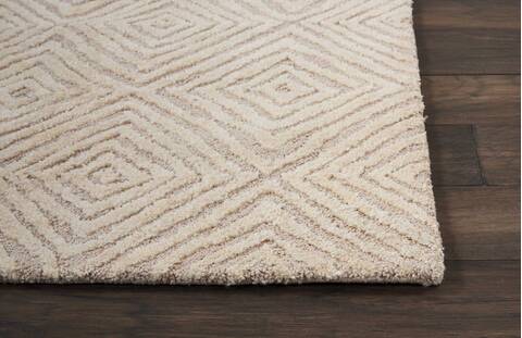 Nourison Modern Deco Beige Runner 23 X 76 Area Rug  805-113996 Image 4