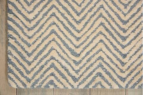 Nourison Modern Deco Blue 96 X 130 Area Rug 805-114020 Image 1