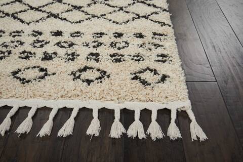 Nourison Moroccan Shag Beige Runner 22 X 81 Area Rug 805-114041 Image 4