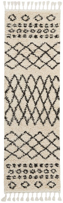 Nourison Moroccan Shag Beige Runner 22 X 81 Area Rug 805-114041 Image 0