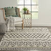 Nourison Moroccan Shag White 53 X 711 Area Rug  805-114042 Thumb 3