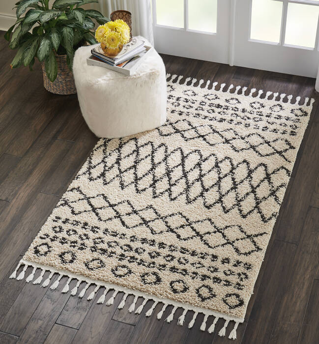 Nourison Moroccan Shag Beige 311 X 67 Area Rug 805-114045 Image 4
