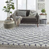 Nourison Moroccan Shag White 92 X 126 Area Rug 805-114055 Thumb 5