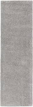 Nourison Malibu Shag Grey Runner 6 to 9 ft Polypropylene Carpet 114059