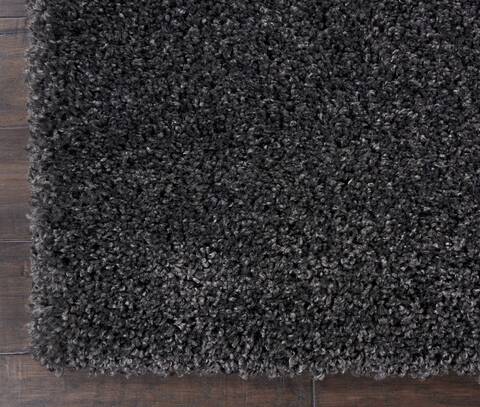 Nourison Malibu Shag Grey Runner 22 X 76 Area Rug 805-114060 Image 1