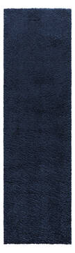 Nourison Malibu Shag Blue Runner 6 to 9 ft Polypropylene Carpet 114062