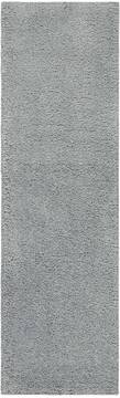 Nourison Malibu Shag Grey Runner 10 to 12 ft Polypropylene Carpet 114063