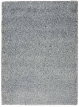 Nourison MALIBU SHAG Grey Rectangle 7x10 ft Polypropylene Carpet 114074