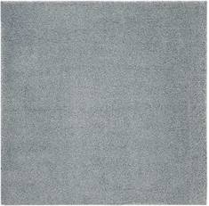 Nourison MALIBU SHAG Grey Square 7 to 8 ft Polypropylene Carpet 114076