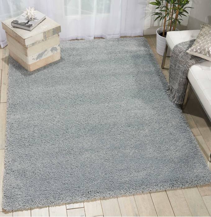 Nourison MALIBU SHAG Grey 710 X 910 Area Rug 805-114077 Image 3