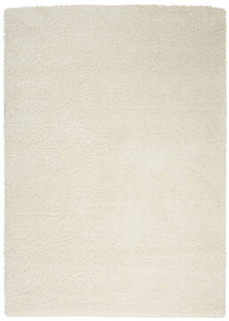 Nourison Malibu Shag Beige Rectangle 5x7 ft Polypropylene Carpet 114084