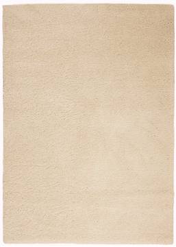 Nourison MALIBU SHAG White Rectangle 5x7 ft Polypropylene Carpet 114097