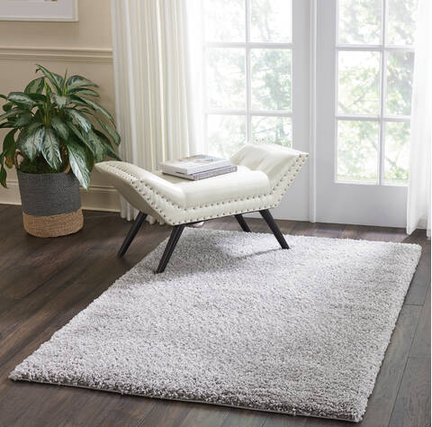 Nourison Malibu Shag Grey 311 X 511 Area Rug 805-114107 Image 3
