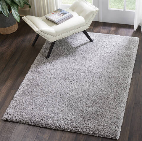 Nourison Malibu Shag Grey 311 X 511 Area Rug 805-114107 Image 4