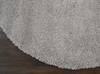 Nourison Malibu Shag Grey Round 40 X 40 Area Rug  805-114108 Thumb 1