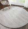 Nourison Malibu Shag Grey Round 40 X 40 Area Rug  805-114108 Thumb 3