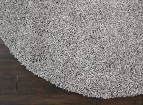 Nourison Malibu Shag Grey Round 67 X 67 Area Rug 805-114110 Image 1