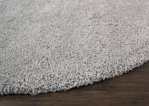 Nourison Malibu Shag Grey Round 67 X 67 Area Rug 805-114110 Image 5