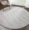 Nourison Malibu Shag Grey Round 67 X 67 Area Rug 805-114110 Thumb 3