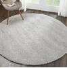 Nourison Malibu Shag Grey Round 67 X 67 Area Rug  805-114110 Thumb 4