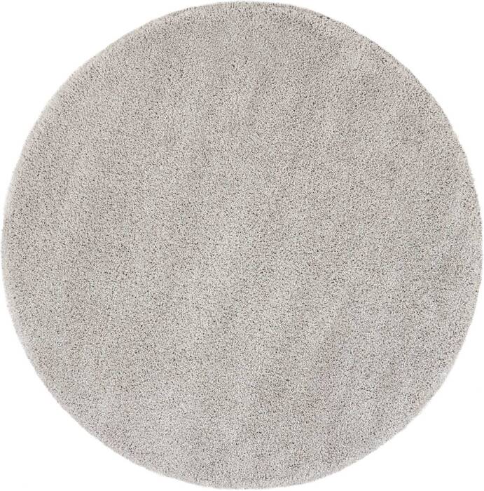 Nourison Malibu Shag Grey Round 710 X 710 Area Rug 805-114113 Image 0