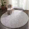 Nourison Malibu Shag Grey Round 710 X 710 Area Rug  805-114113 Thumb 4