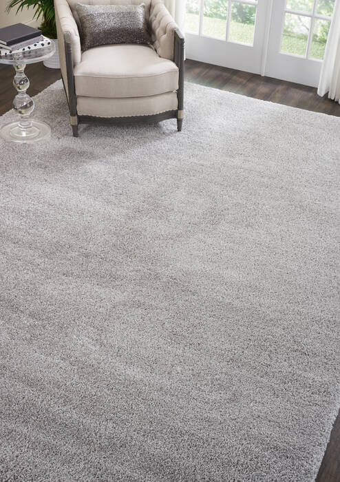 Nourison Malibu Shag Grey 910 X 132 Area Rug 805-114117 Image 4