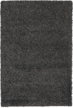 Nourison Malibu Shag Grey Rectangle 4x6 ft Polypropylene Carpet 114119