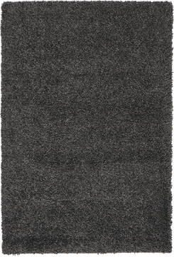 Nourison Malibu Shag Grey Rectangle 4x6 ft Polypropylene Carpet 114119